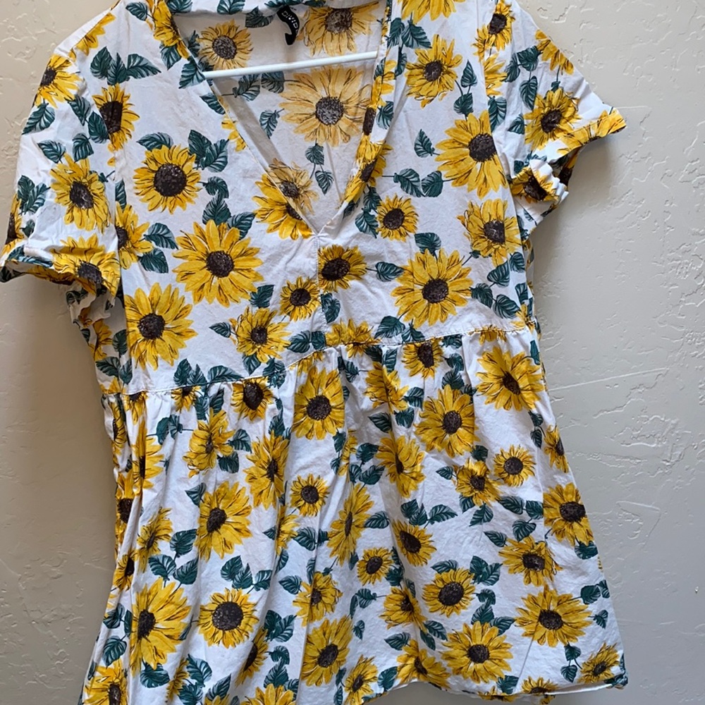 Sunflower Summer Dress -worn
